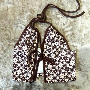 Y2K tie front crop top